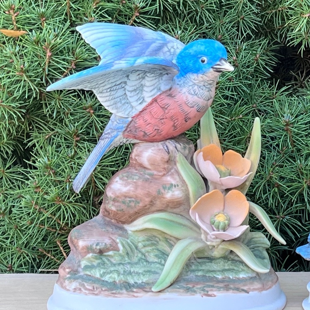 Vintage Andrea by Sadek porcelain blue bird